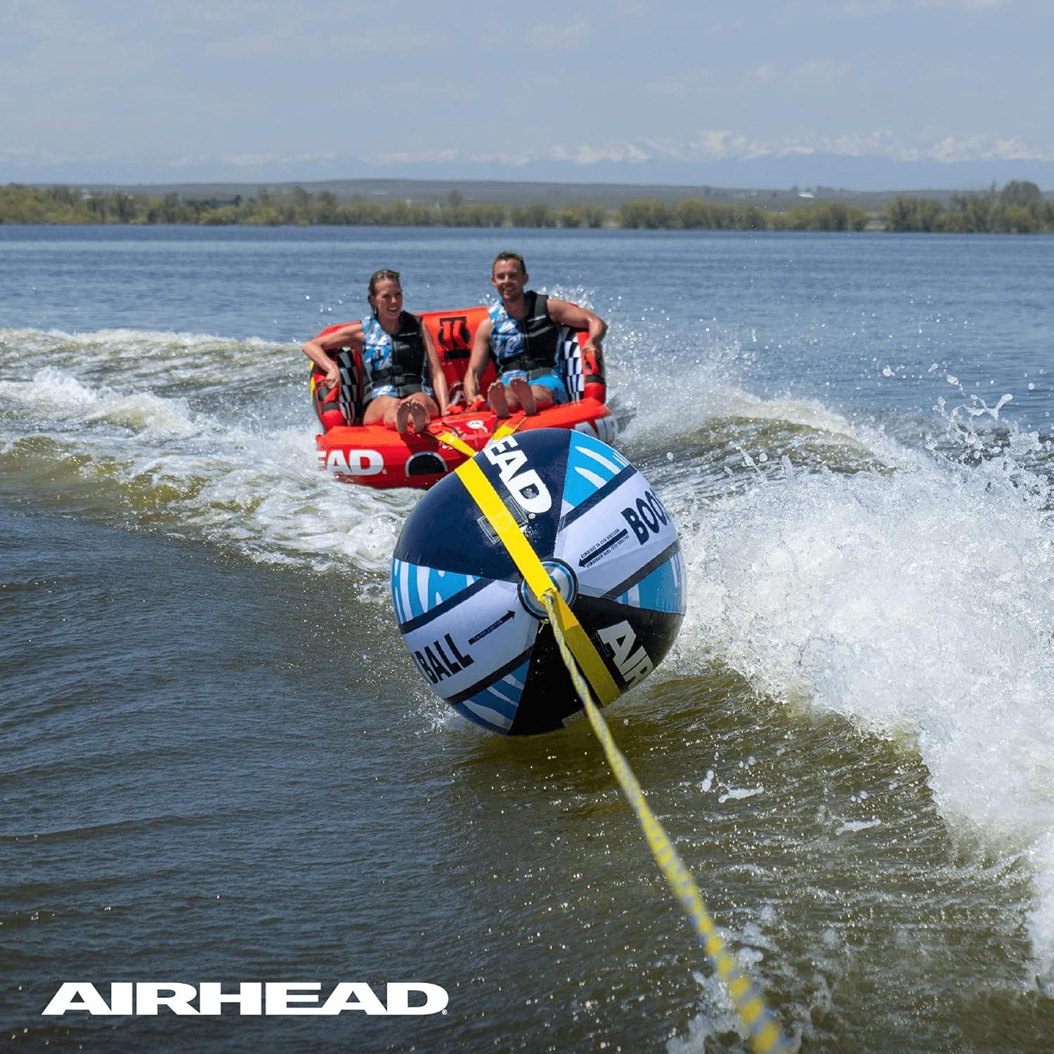 image:imageAirhead Booster Ball Towable Tube Rope Performance Ball Works for Boating WaterSkiing Wakeboarding and More Boating and Water SportsBooster Ball