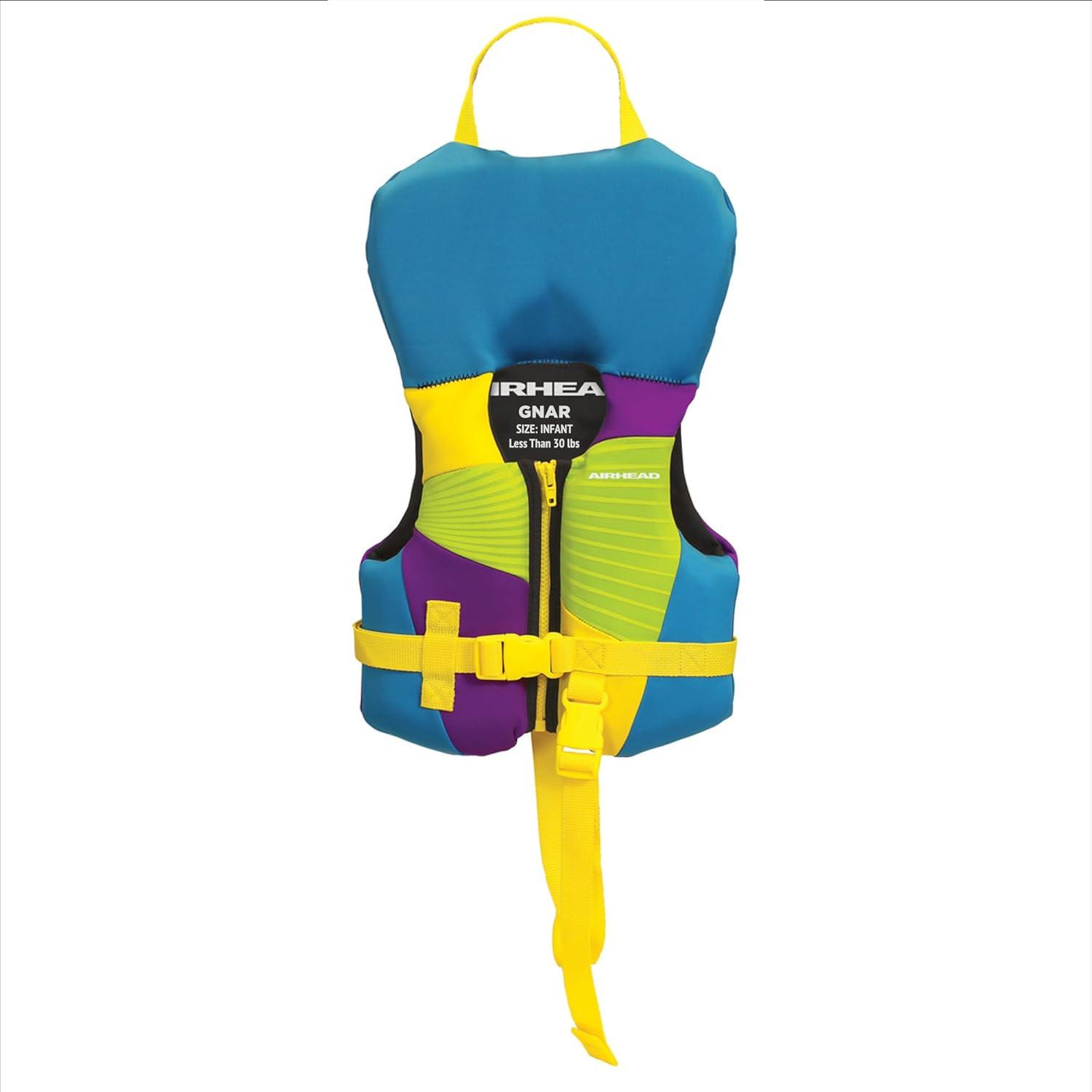 image:imageAirhead GNAR Child and Infant KwikDry Neolite Flex Life Jacket US Coast Guard ApprovedLife Jacket