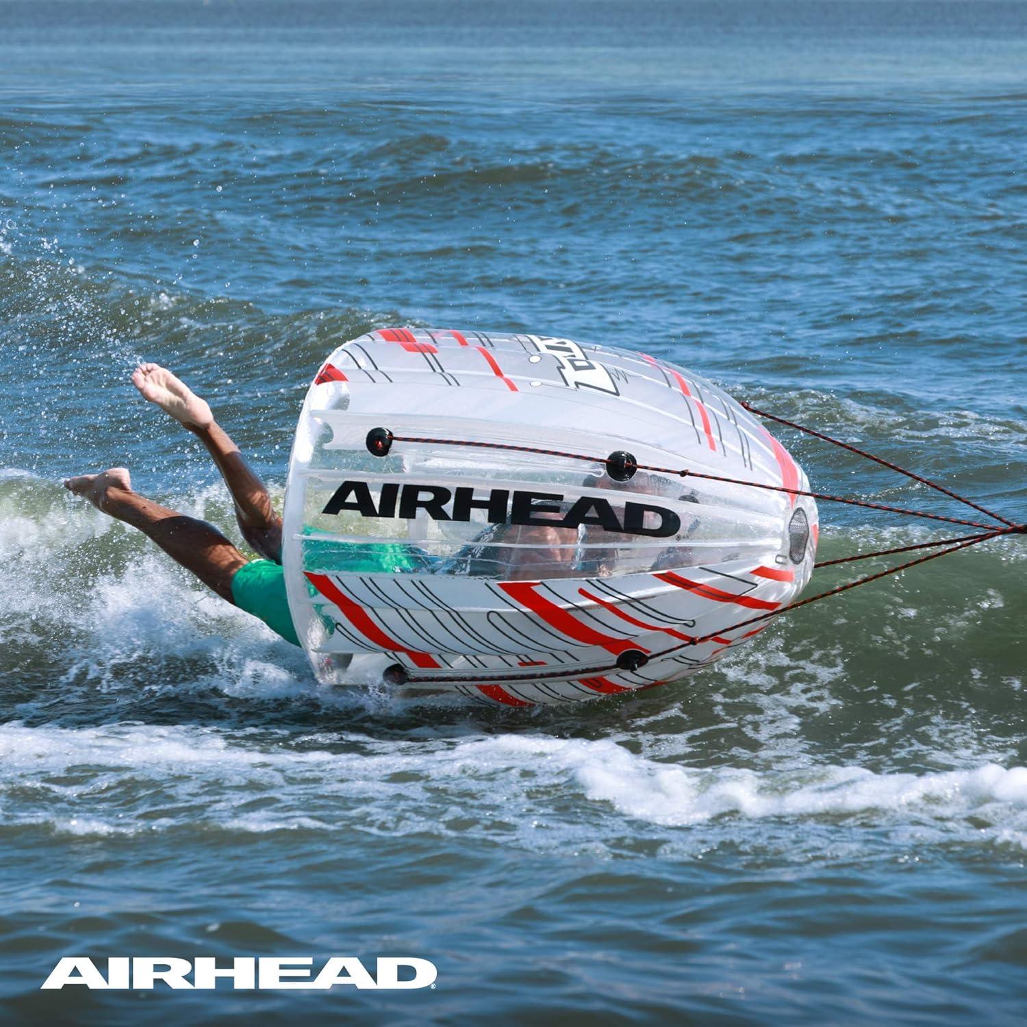 image:imageAirhead Gyro 1 Rider Spinning Towable Tube for Boating with Tumbling Action