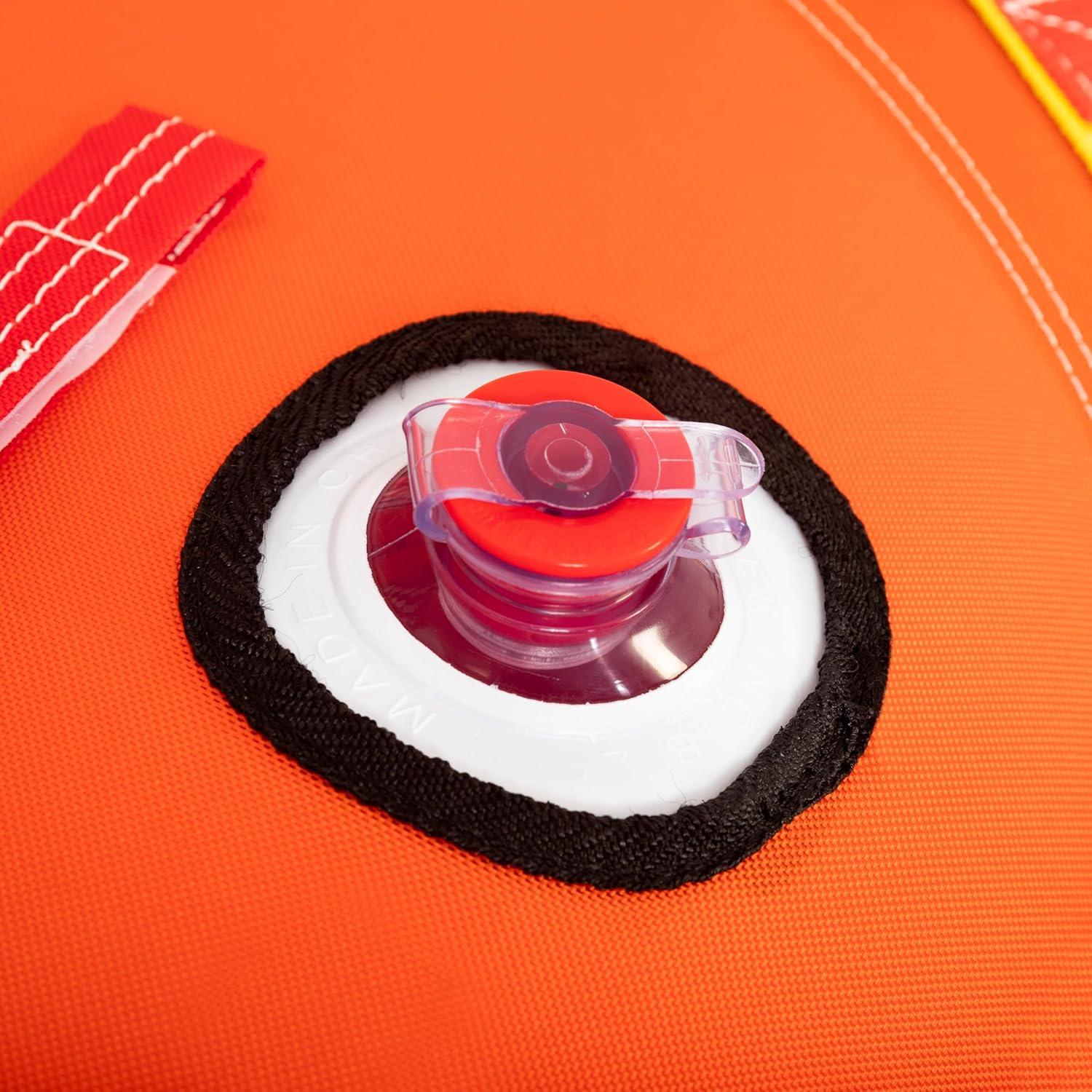 image:imageAirhead Mable Inflatable Towable Tube 14 Rider Models Dual Tow Points Full Nylon Cover EVA Foam Pads Patented Speed Valve Boat Tubes and Towables2 Rider Orange