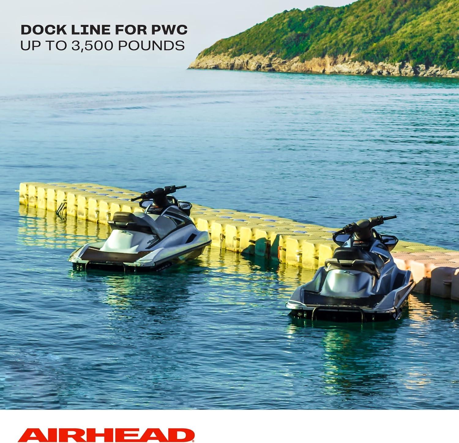 image:imageAirhead PWC Boat Dock Line 7Feet Pack of 2 yellow Black For Watercraft