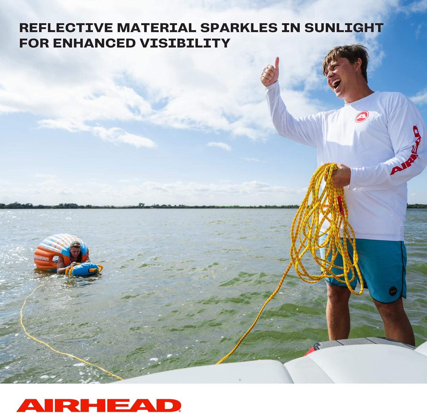 image:imageAirhead Reflective Tow Rope for 16 Rider Towable Tubes 60Feet Multiple Rider Options Available12 Rider