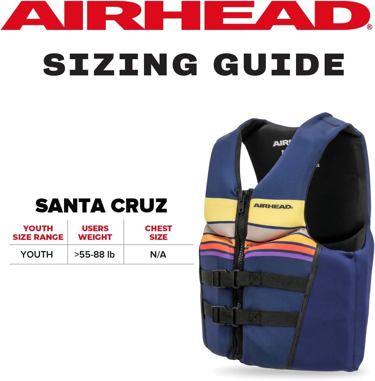 image:imageAirhead Santa Cruz Life Vest Multiple Sizes Swim Vests for Adults Children amp Youth Kwik Dry Neolite Fabric USCG ApprovedYouth