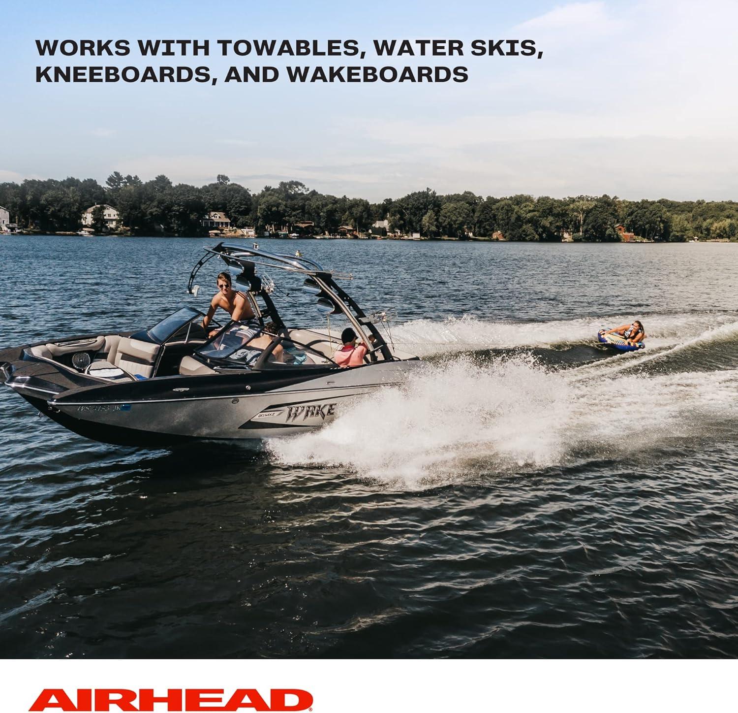 image:imageAirhead Self Centering Cable Tow Harness for 12 Rider Towable Tubes Water Skis and Wakeboards 14Feet