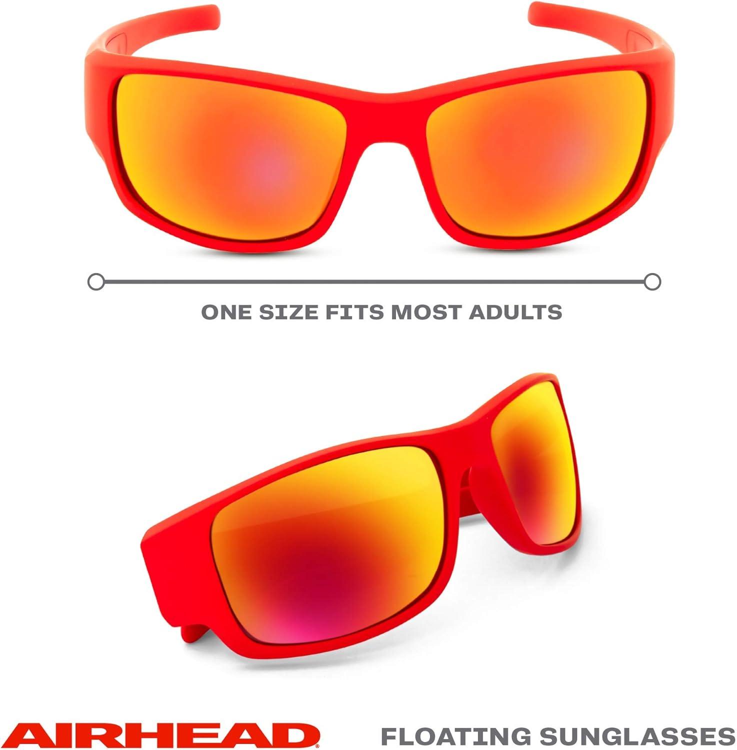image:imageAirhead Sport Floating Sunglasses Lightweight Sport Frame with Polarized AntiReflective UV Ray Blocking LensesRed