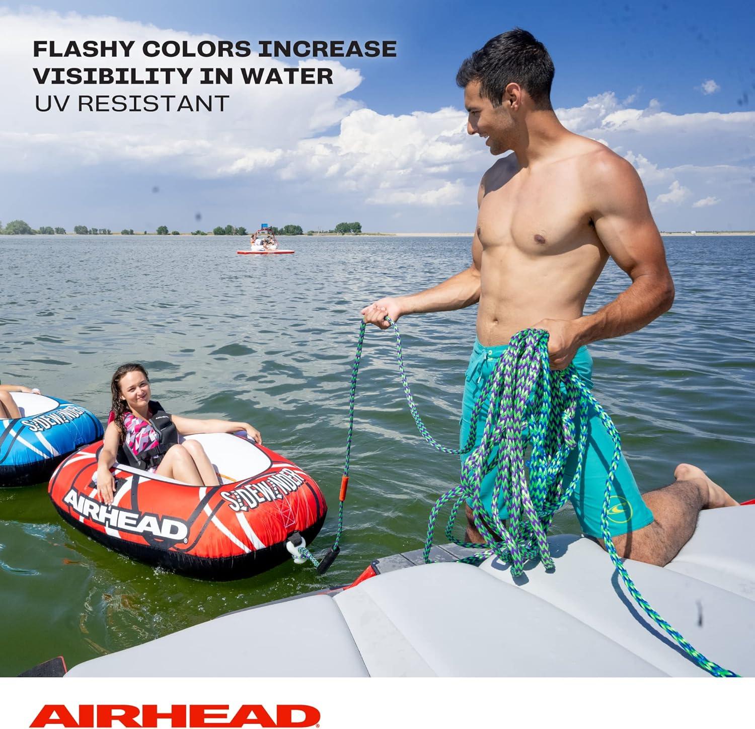 image:imageAirhead Tow Rope 14 Rider Rope for Towable Tubes Multi 91614 Rider
