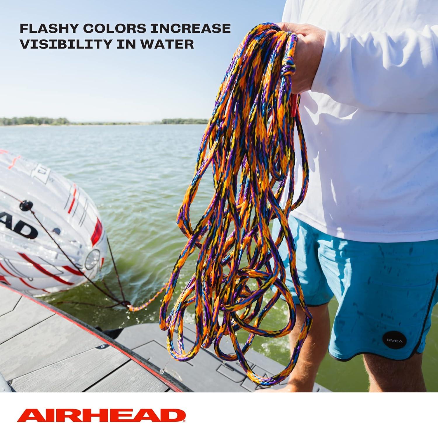 image:imageAirhead Tow Rope 14 Rider Rope for Towable Tubes Multi 91614 Rider