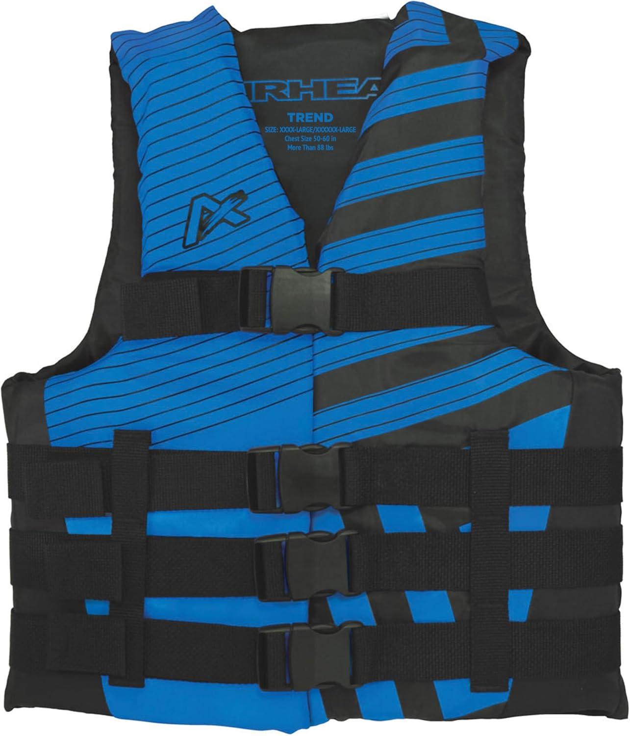 image:imageAirhead Trend Life Jacket Coast Guard Approved Mens Womens and Youth SizesBlue