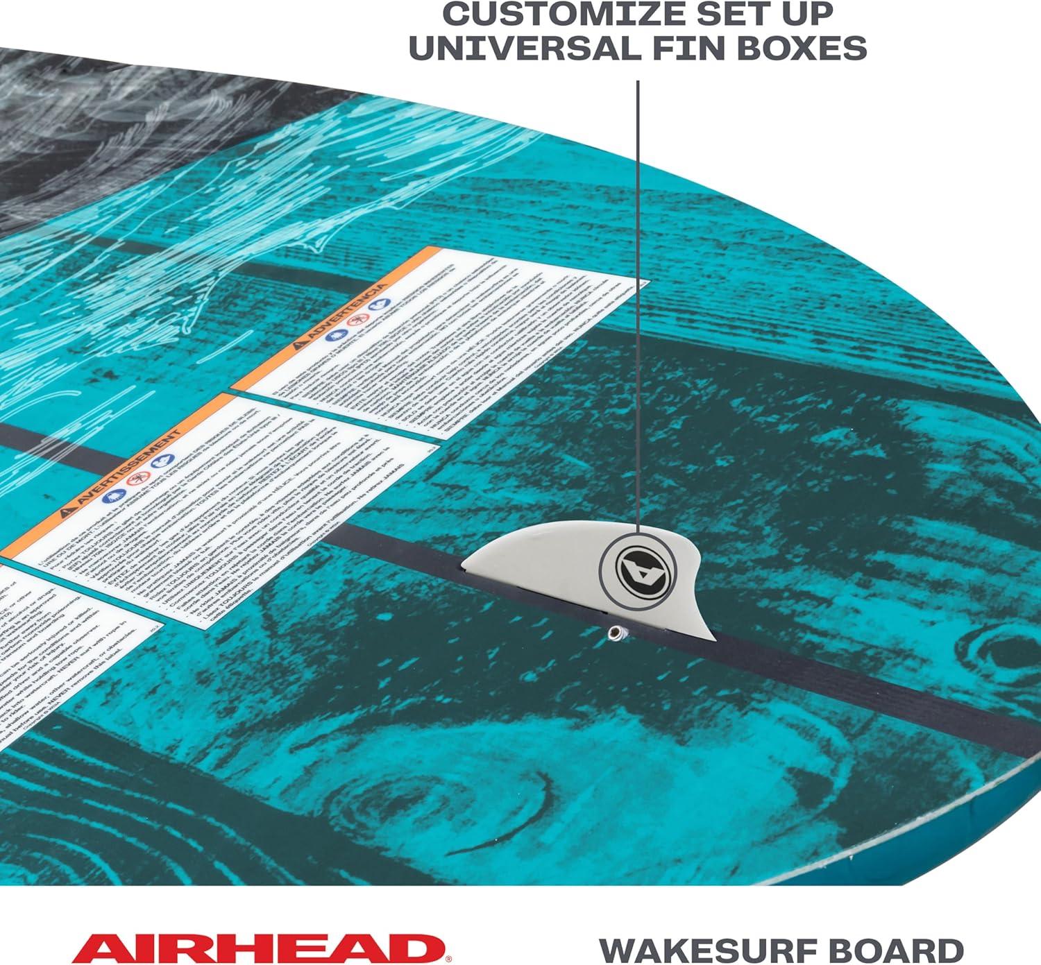 image:imageAirhead Wakesurf Boards EVA Traction Pads Adjustable Foot Straps Great for All Skill Levels Multiple SizesStylesCurrent Classic 55