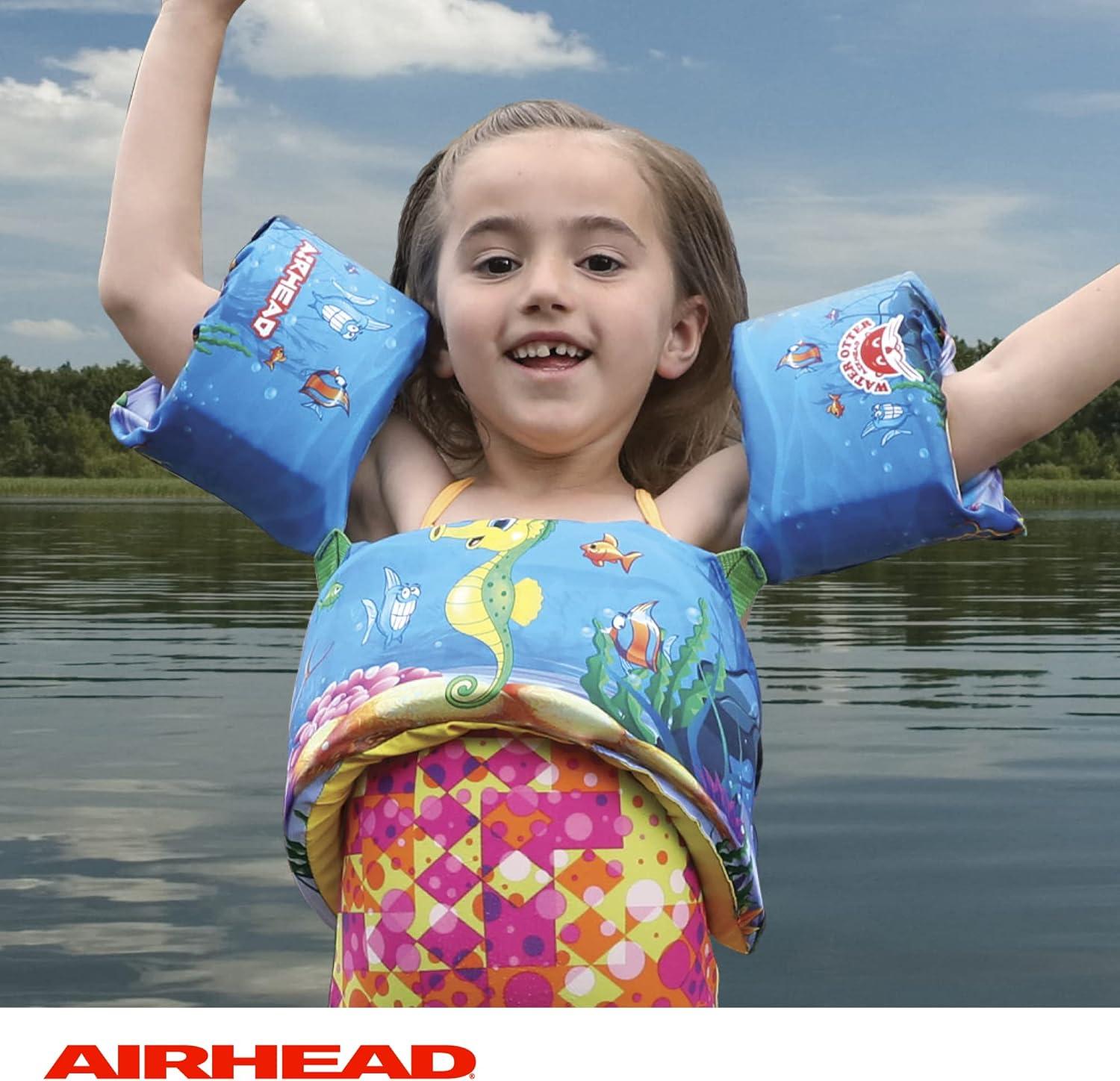image:imageAirhead Water Otter Premium Life Jacket Flotation Devices for Kids Multiple Colors AvailableSeahorse
