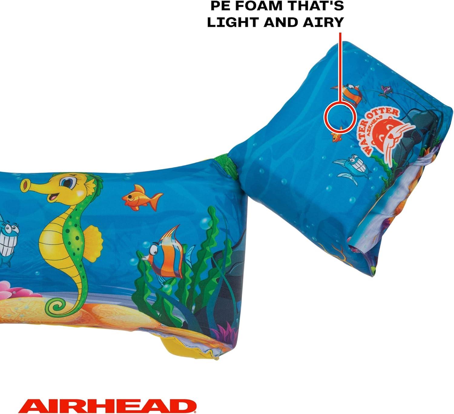 image:imageAirhead Water Otter Premium Life Jacket Flotation Devices for Kids Multiple Colors AvailableSeahorse