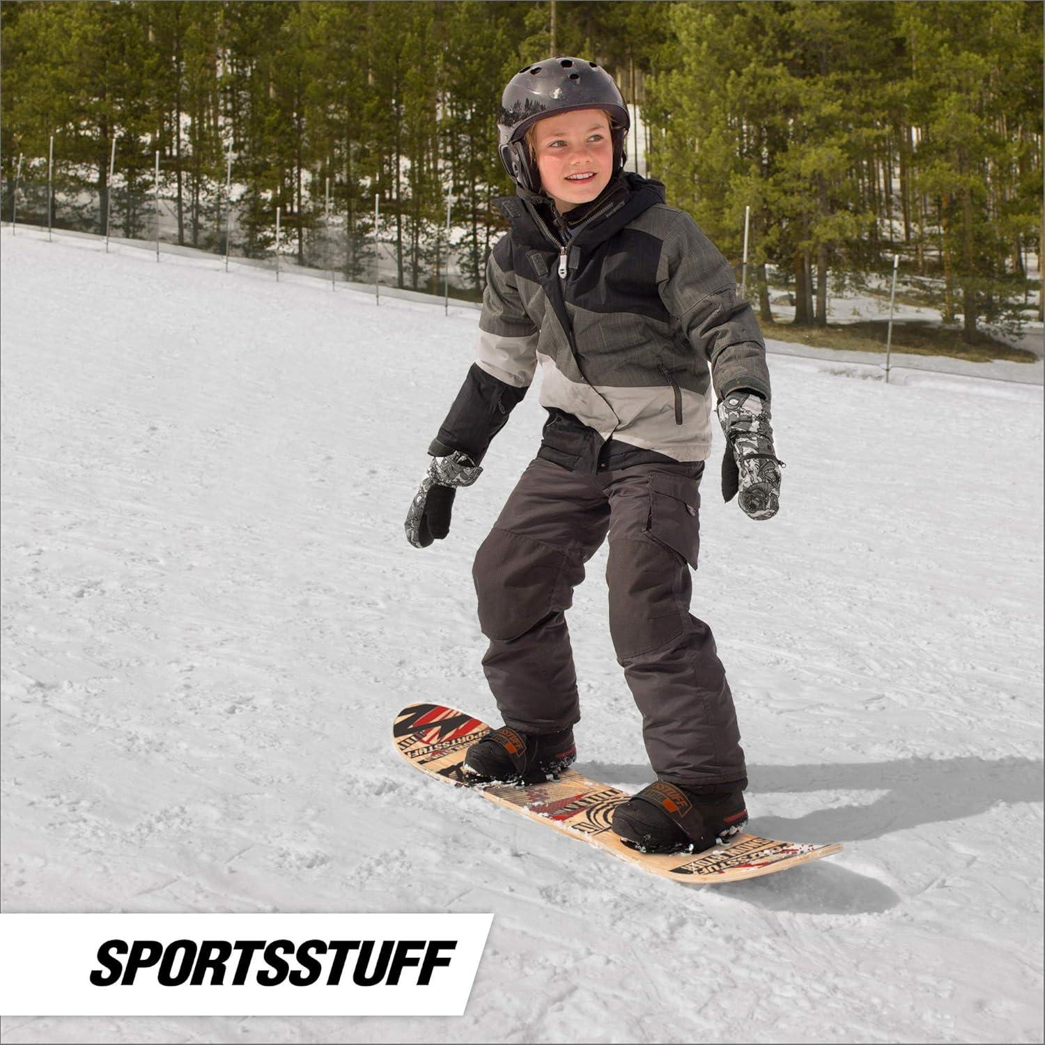 image:imageSportsStuff Wood SnowboardsSnow Sleds Beginner Kids Winter Sports Accessories 90cm130cm Models110cm Red