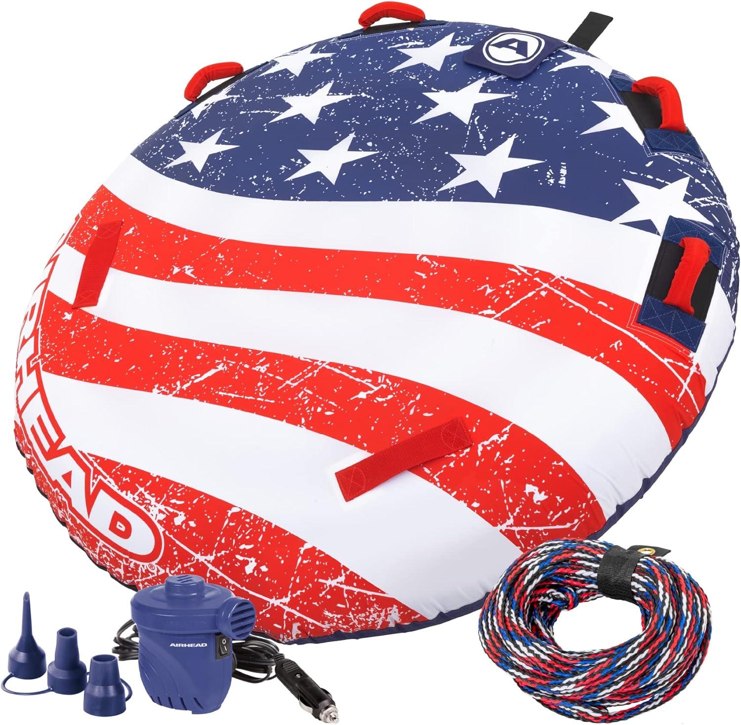 image:imageSportsstuff Stars amp Stripes Towable Tube for Boating with 14 Rider OptionsTowable Tube