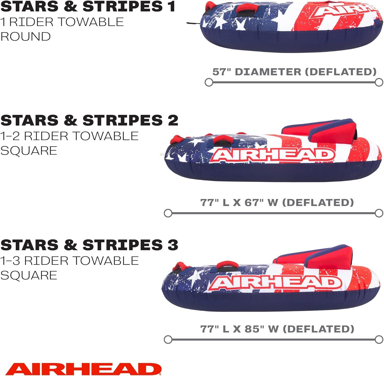 image:imageSportsstuff Stars amp Stripes Towable Tube for Boating with 14 Rider OptionsTowable Tube