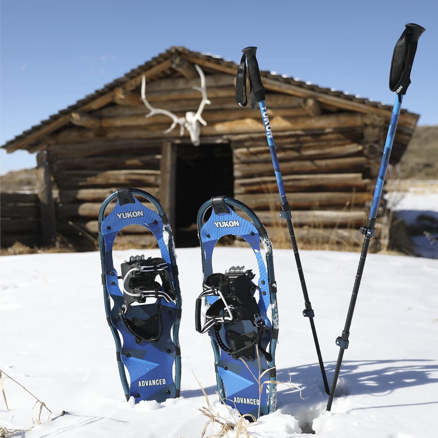 image:imageYukon Charlies Advanced Snowshoe Kit Includes Snowshoes Trekking Poles and Travel Bag9x30