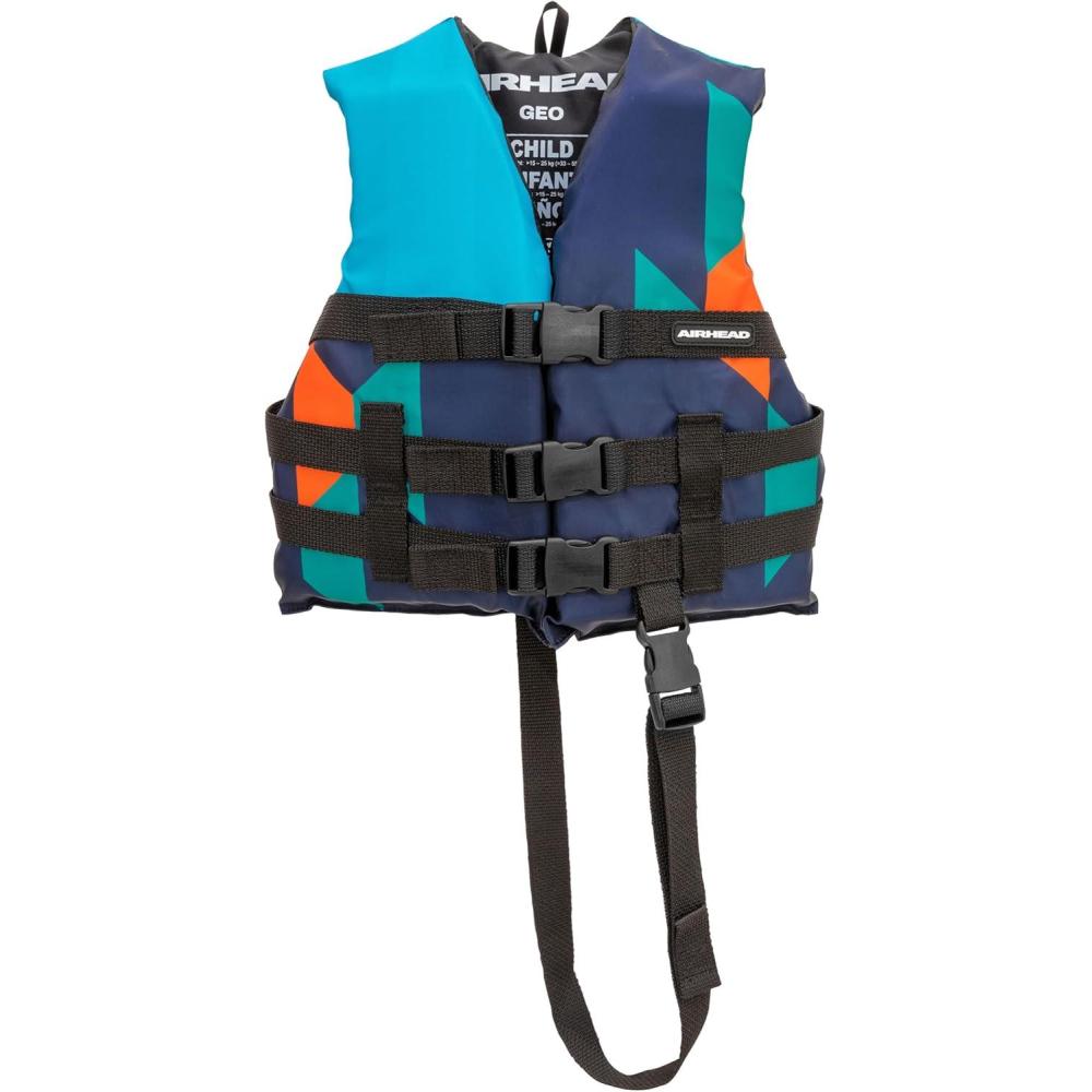 image:imageAirhead GEO General Boating Life Vest Multiple Sizes Swim Vests for Adults Children amp Youth Durable Polyester amp PE Foam USCG ApprovedChild
