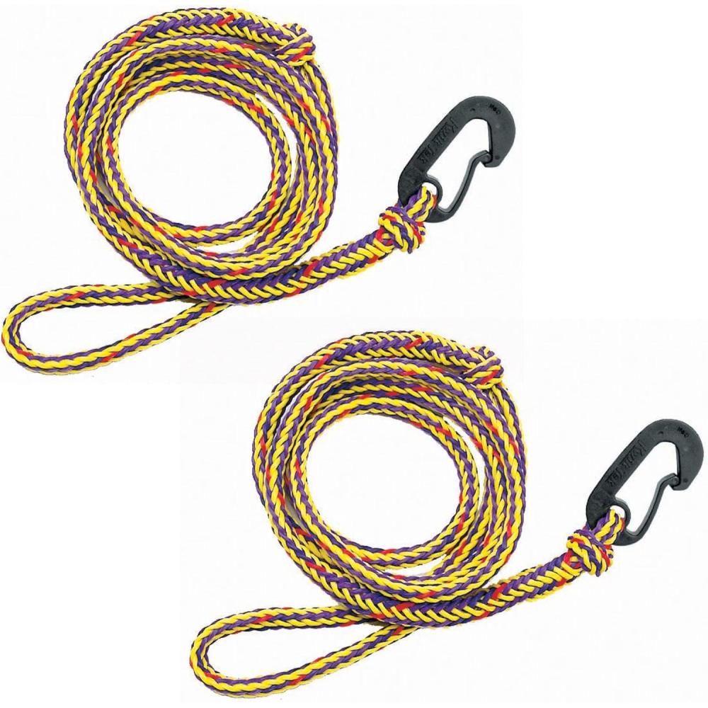 image:imageAirhead PWC Boat Dock Line 7Feet Pack of 2 yellow Black For Watercraft