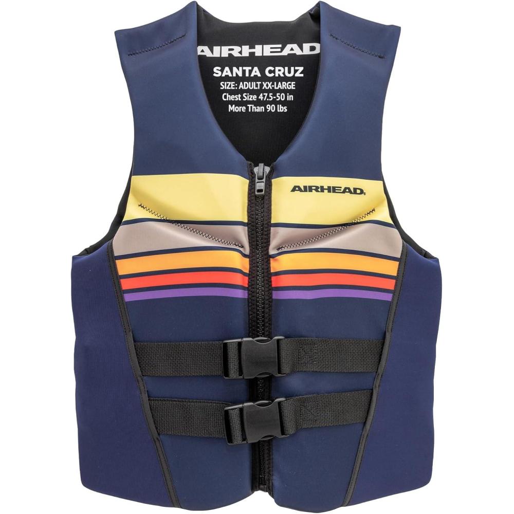 image:imageAirhead Santa Cruz Life Vest Multiple Sizes Swim Vests for Adults Children amp Youth Kwik Dry Neolite Fabric USCG ApprovedAdult 2XLarge