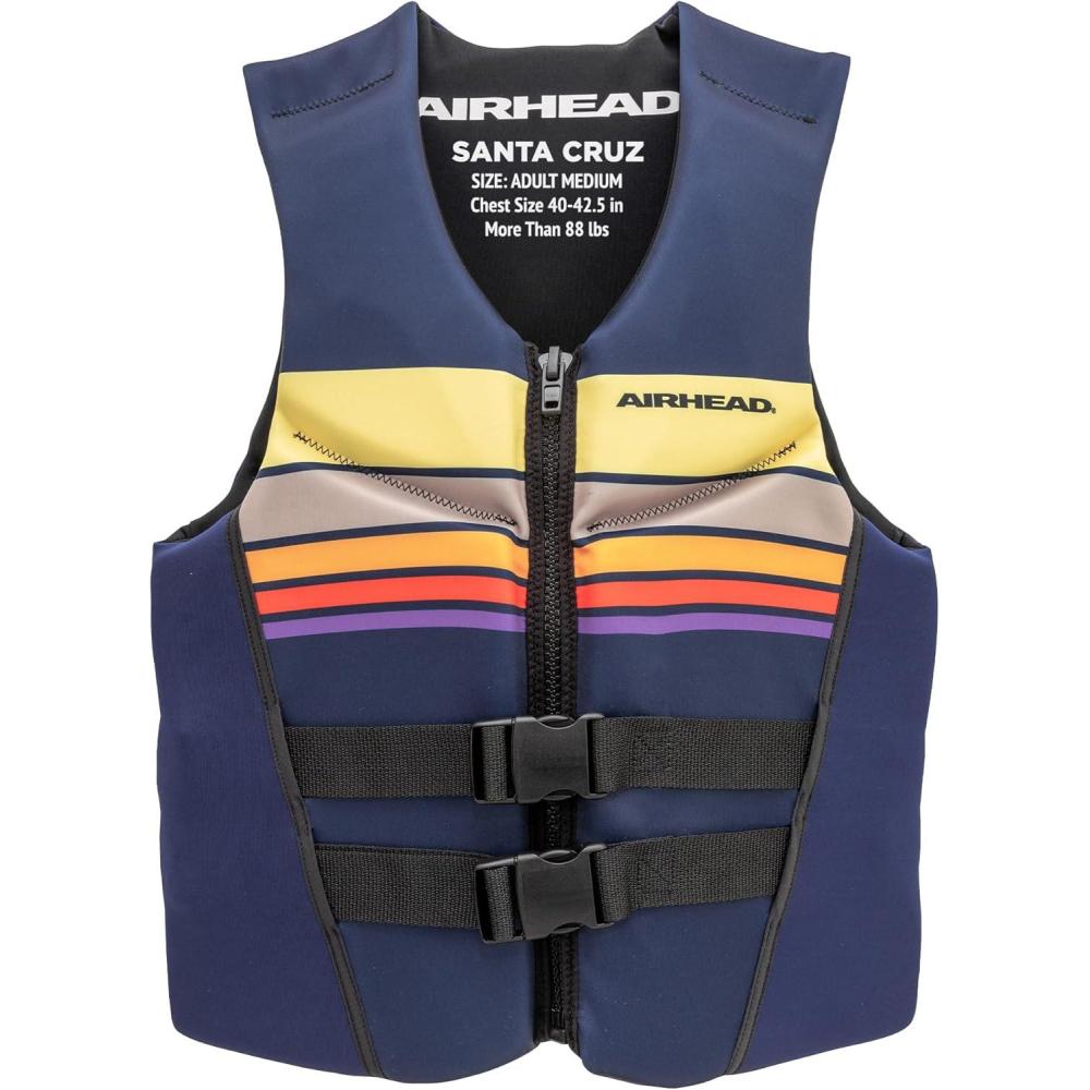 image:imageAirhead Santa Cruz Life Vest Multiple Sizes Swim Vests for Adults Children amp Youth Kwik Dry Neolite Fabric USCG ApprovedAdult Medium