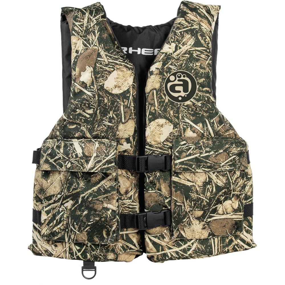 image:imageAirhead Sportsman Life Vest with Pockets Youth and AdultCamo