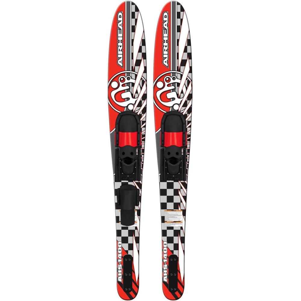 image:imageAirhead Trainer Water Skis for Kids and Adults Multiple SizesStyles Stability amp Control Ultimate Training System for Various Skill LevelsWide Combo Skis 65