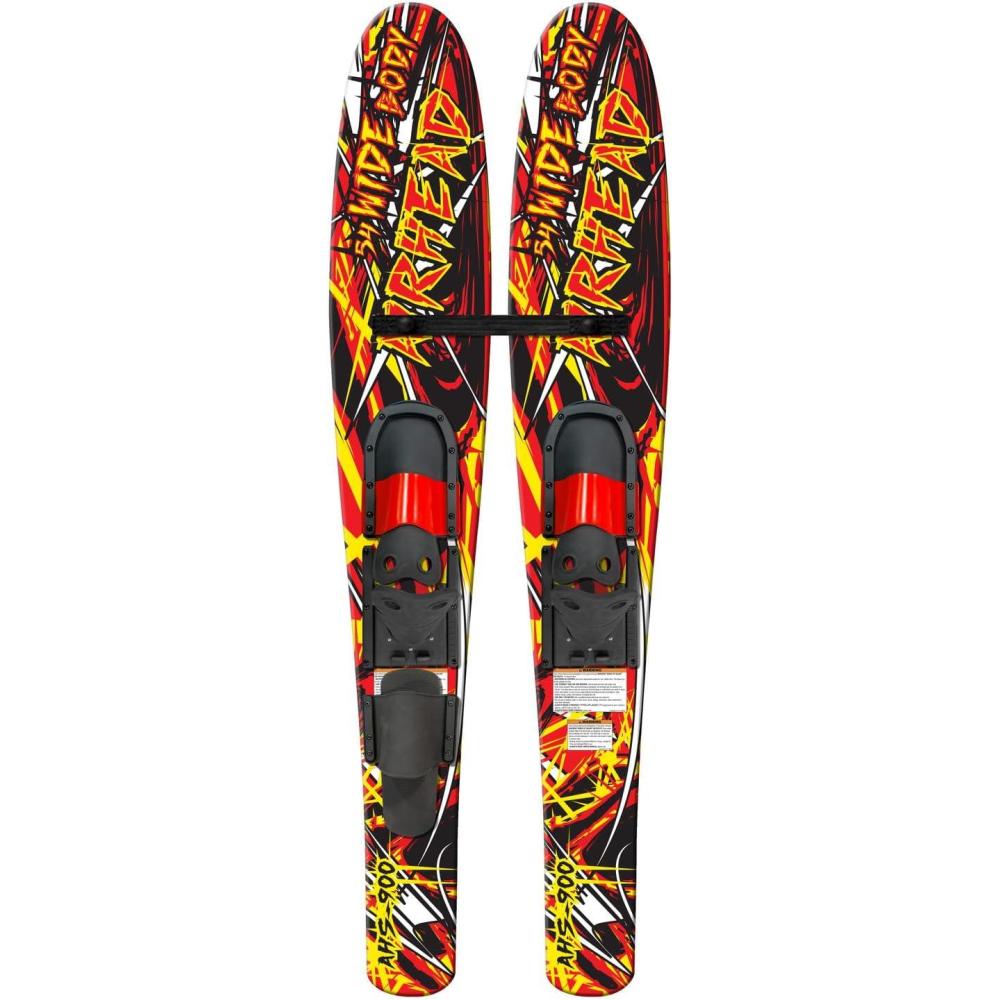 image:imageAirhead Trainer Water Skis for Kids and Adults Multiple SizesStyles Stability amp Control Ultimate Training System for Various Skill LevelsWide Combo Skis 53