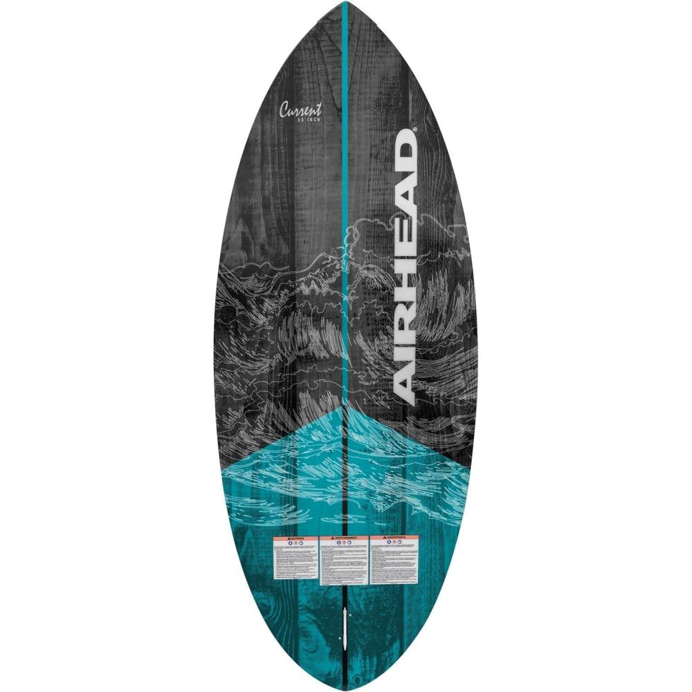 image:imageAirhead Wakesurf Boards EVA Traction Pads Adjustable Foot Straps Great for All Skill Levels Multiple SizesStylesCurrent Classic 55
