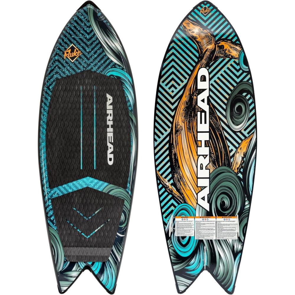image:imageAirhead Wakesurf Boards EVA Traction Pads Adjustable Foot Straps Great for All Skill Levels Multiple SizesStylesFluke  60