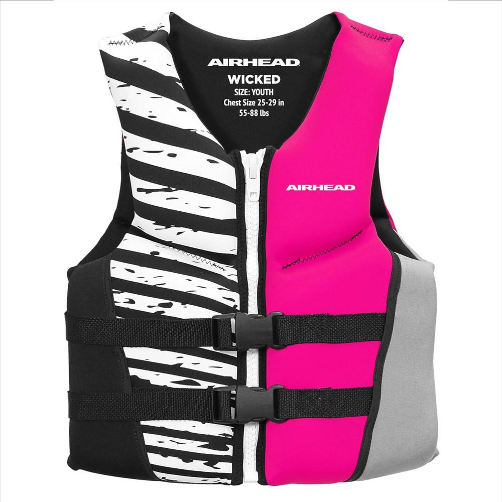 image:imageAirhead Wicked KwikDry NeoLite Flex Lift Jacket US Coast Guard Approved Designed for Water Sports Multiple SizesYouth Women