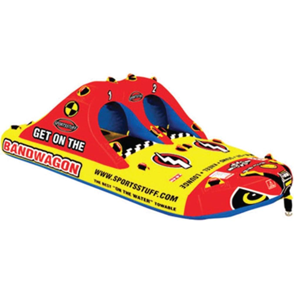 image:imageSportsStuff Bandwagon 22 Towable 14 Rider Tube for Boating and Water Sports KwikConnect Tow HeavyDuty Full Nylon Cover amp EVA PaddingMotorcycle