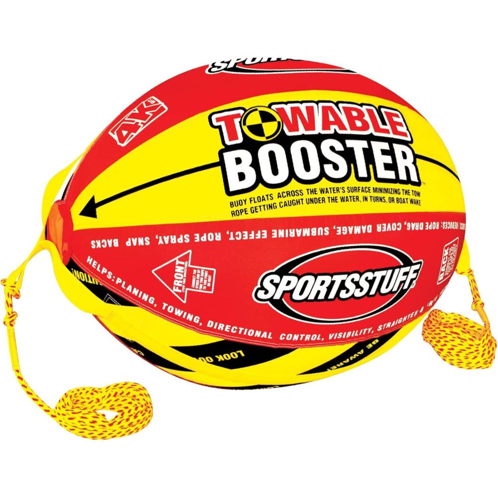 image:imageSportsStuff Booster Towable Tube Ball Towable Rope for Lift and Visibility 60 ft Rope with 4100 lb Break Strengthinflated 38in x 28in