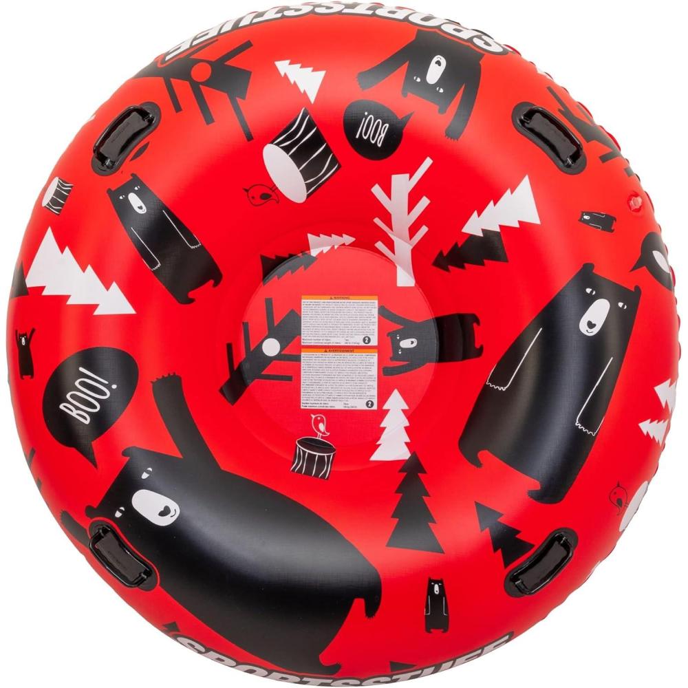 image:imageSportsstuff Inflatable Snow Sled with Handles 48 Single78 Double Snow Sleds for Kids Multiple Sizes amp DesignsBear Snow