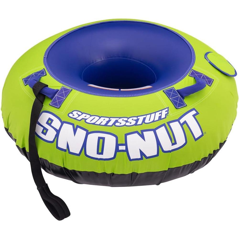 image:imageSportsstuff SnoNut Inflatable Snow TubeSled with Ultra Durable Nylon Cover