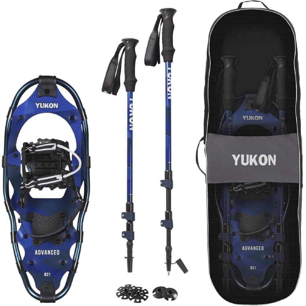 image:imageYukon Charlies Advanced Snowshoe Kit Includes Snowshoes Trekking Poles and Travel Bag8x21