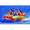 AIRHEAD LIVE WIRE 1-3 Rider, Towable Tube for Boating with Dual Tow Points, Orange