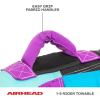 Airhead Booyah 2-3 Rider Towable Tube for Boating and Water Sports – Kwik-Connect Tow System, Full Nylon Cover, Bolster Fins, Patented Speed Valve(2-Rider)