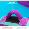 Airhead Booyah 2-3 Rider Towable Tube for Boating and Water Sports – Kwik-Connect Tow System, Full Nylon Cover, Bolster Fins, Patented Speed Valve(3-Rider)