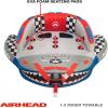 Airhead Chariot Warbird, 1-3 Rider Towable Tube for Boating, Multiple Size Options Available(1-2 Rider)