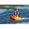 Airhead Double Dog Towable 1-2 Rider Tube for Boating and Water Sports, Double-Stitched Full Nylon Cover, EVA Padding & Padded Handles for Comfort(1-2 Rider)