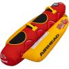 Airhead Double Dog Towable 1-2 Rider Tube for Boating and Water Sports, Double-Stitched Full Nylon Cover, EVA Padding & Padded Handles for Comfort(1-2 Rider)