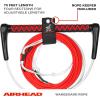 Airhead Dyneema Thermal Wakeboard Rope, 4 Sections, 75-Feet, Red(Standard)