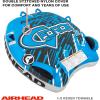 Airhead G-Force Inflatable Towable Tube | 2-4 Rider Models | Dual Tow Points | Full Nylon Cover | Kwik-Connect | Patented Speed Valve | Boat Tubes and Towables(G-Force 2 Rider)