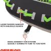 Airhead G-Force Inflatable Towable Tube | 2-4 Rider Models | Dual Tow Points | Full Nylon Cover | Kwik-Connect | Patented Speed Valve | Boat Tubes and Towables(G-Force 4 Rider)
