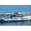 Airhead G-Force Inflatable Towable Tube | 2-4 Rider Models | Dual Tow Points | Full Nylon Cover | Kwik-Connect | Patented Speed Valve | Boat Tubes and Towables(Deep V 2 Rider)