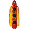Airhead Hot Dog Towable | Multiple Models, Tube for Boating and Water Sports, Neoprene Seat Pads, Double-Stitched Full Nylon Cover, and Boston Valve for Convenient Inflating & Deflating(Hot Dog)