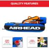 Airhead Mable Inflatable Towable Tube, 1-4 Rider Models, Dual Tow Points, Full Nylon Cover, EVA Foam Pads, Patented Speed Valve, Boat Tubes and Towables(2 Rider Tailgate)