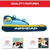 Airhead Mable Inflatable Towable Tube, 1-4 Rider Models, Dual Tow Points, Full Nylon Cover, EVA Foam Pads, Patented Speed Valve, Boat Tubes and Towables(2 Rider Club Palm)