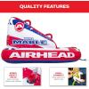 Airhead Mable Inflatable Towable Tube, 1-4 Rider Models, Dual Tow Points, Full Nylon Cover, EVA Foam Pads, Patented Speed Valve, Boat Tubes and Towables(2 Rider Stars & Stripes)