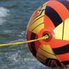 Airhead ORB Buzz Double Towable Tube Ball for Rope Lift to Reduce Water Spry, 60 ft with 4,100 lb Break Strength(Standard Ball)