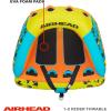 Airhead Poparazzi, 1-3 Rider Towable Tube for Boating, Multiple Size Options Available(1-2 Rider)